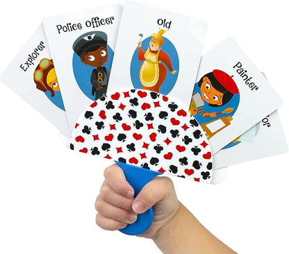 Regal Games 2 Pack Card Holders for Playing Cards - Kids Card Holder with Plastic Paddles - Ideal for Family Fun Game Night and Travel (Ages 3+)
