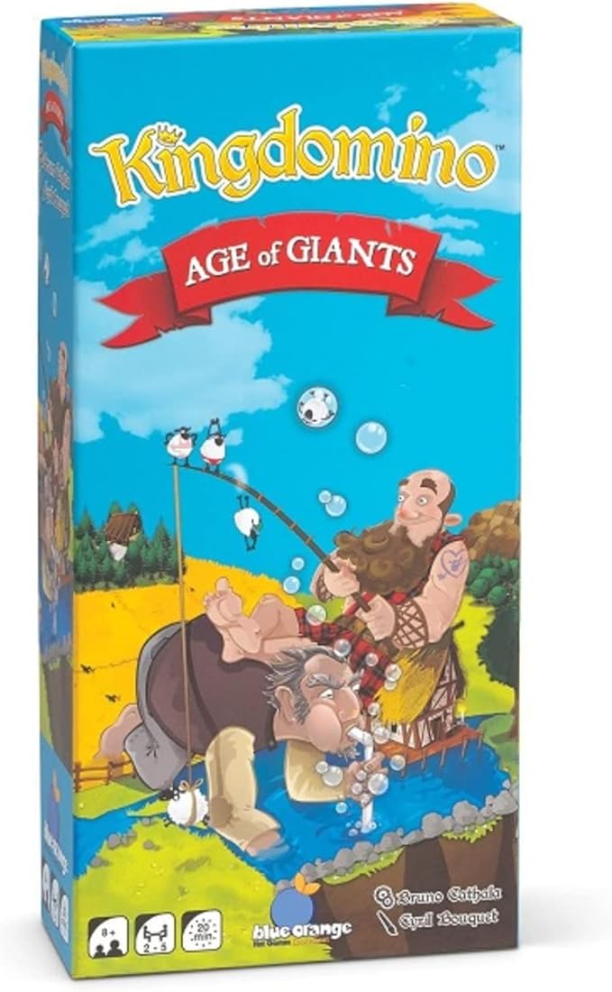 Strategy Board Game Extension for Kids, Teens and Family, Tabletop Game Nights, Ages 8 & Up, 2 to 5 Players, Kingdomino Age of Giants Expansion by Blue Orange Games