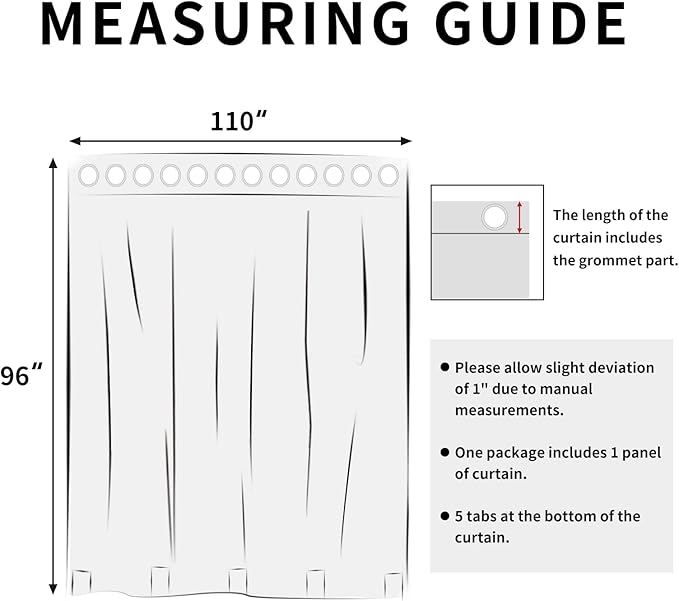Easy-Going Linen Look Outdoor Curtains Waterproof Windproof Porch Curtains, Soft Thicken Outdoor Privacy Curtains for Patio, Gazebo, Grommet Top and Tab Bottom Drape, 1 Panel, 110x96 inch, Beige