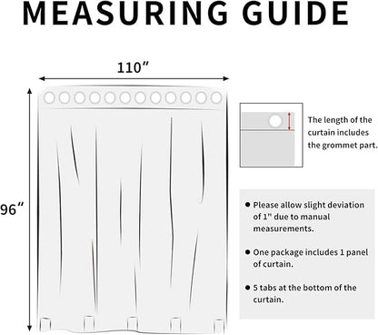 Easy-Going Linen Look Outdoor Curtains Waterproof Windproof Porch Curtains, Soft Thicken Outdoor Privacy Curtains for Patio, Gazebo, Grommet Top and Tab Bottom Drape, 1 Panel, 110x96 inch, Beige