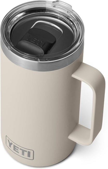YETI Rambler 24 oz Mug, Vacuum Insulated, Stainless Steel with MagSlider Lid