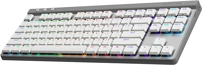 Logitech G515 TKL Wireless Gaming Keyboard (Linear) + G309 Lightspeed Wireless Gaming Mouse Bundle - White