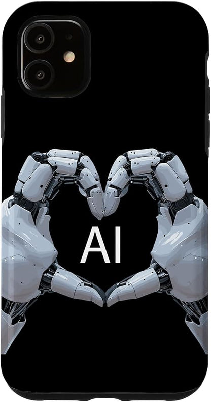iPhone 11 Love AI, Artificial Intelligence, robot hands Case