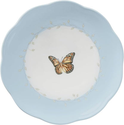 Lenox Dessert Plate Set, Lenox Butterfly Meadow Colors Collection 4-Piece Dessert Porcelain Plates Set, Service For 4, Dishwasher & Microwavable Plate, Small Plates, Home And Dining(Assorted, 4 Piece)