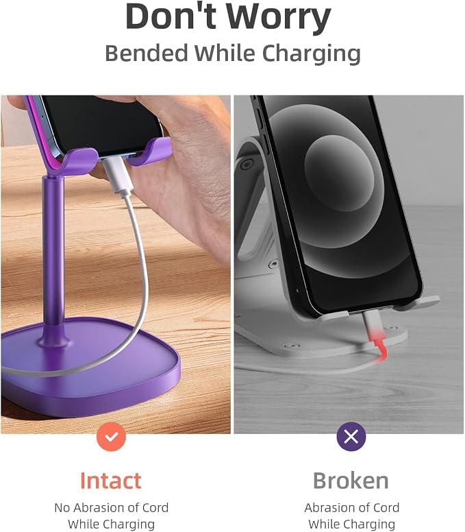 LISEN Cell Phone Stand Phone Holder for Desk, Gaming for Nintendo Switch | Phone Holder, iPhone Accessories, Office Accessories, Gaming Accessories, Compatible with Switch iPad, 4-10 in Devices