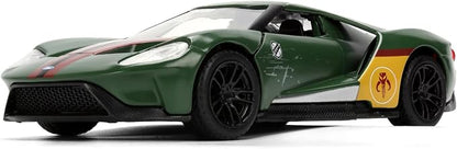 Jada Star Wars Boba Fett 2017 Ford GT – 1:32 Scale Hollywood Rides Die-Cast Collectible Car Toys – Toy for Collectors and Fans