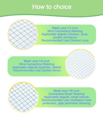 Hardware Cloth 16in x 20ft 1/4 Inch 22 Gauge, Hot-Dipped Galvanized Welded Wire Mesh, Low Carbon Steel, Animal Cage Wire Netting, Garden Wire Mesh