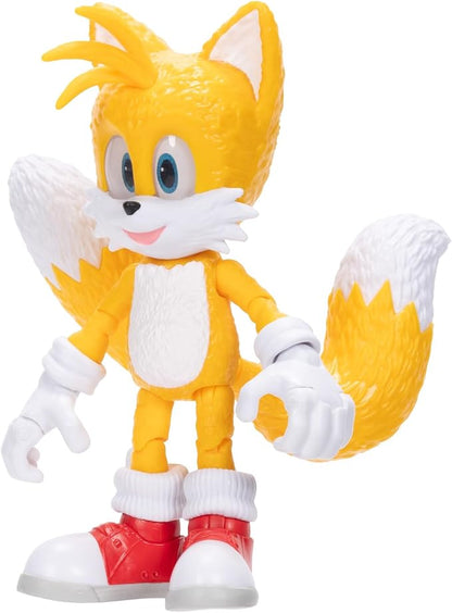 Sonic 3 Movie Action Figures 5-Inch Tails Collector Toy Figure, Highly Articulated for Boys Girls - Officially Licensed Sonic The Hedgehog 3 Movie Product