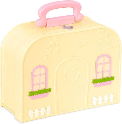 Li'l Woodzeez – Pastry Shop Playset – Compact Travel Suitcase Dollhouse – Furniture & Accessories Included for Pretend Play – Kid's Toy 3+ Years