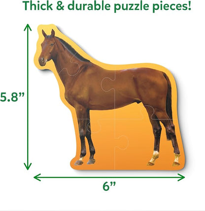 Skillmatics Step by Step Puzzles - 40 Piece Jigsaw & Toddler Puzzle, Montessori Educational Toy for Boys & Girls, Farm Animals, Travel Friendly, Gifts for Kids Ages 3, 4, 5 and Up