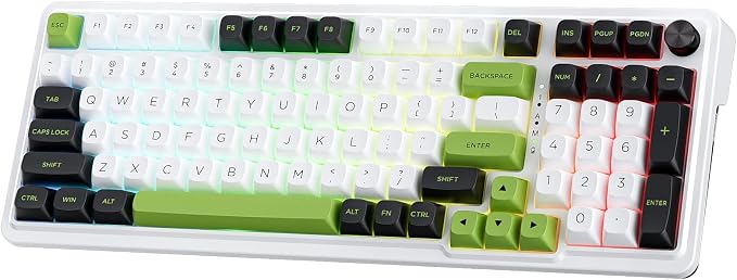 Redragon K686 PRO Wireless RGB Gasket Gaming Mechanical Keyboard, Easy Knob | Multi-Function Control Wheel, 0-Delay Tri-Mode, Cushioned 5-Layer Noise Dampening for Creamy Thocky Sound, Practical 98 Keys