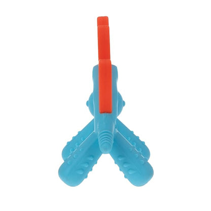 Nuby Geo Zoos Massaging Teether - Baby Teething Toy - Soft Easy Grip - 3+ Months - Dino - Easter Basket Stuffer