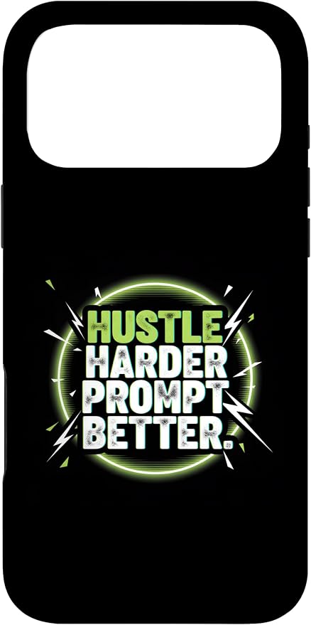 Hustle Harder Prompt Better AI Artificial Intelligence Case for iPhone 17 Pro Max