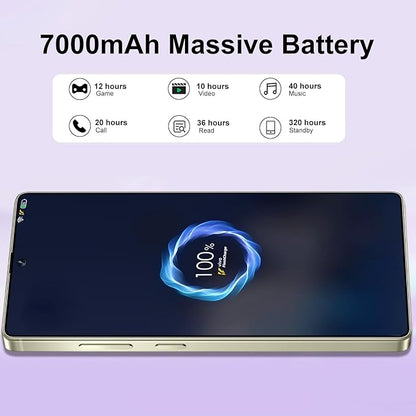 S26 Ultra 5G Unlocked Smartphone,16GB+512GB Cell Phone for Android 15, 6.99" Unlocked Cell Phone, 7000mAh, 68MP+108MP Dual Camera/Dual SIM/Fingerprint Lock/Face，Deep Blue