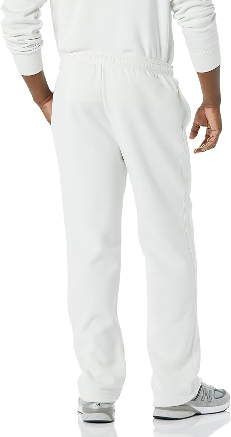 Amazon Essentials Men's Relaxed Straight Leg Fleece Open Bottom Sweatpant (Available in Big & Tall)