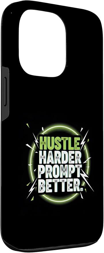 Hustle Harder Prompt Better AI Artificial Intelligence Case for iPhone 13 Pro