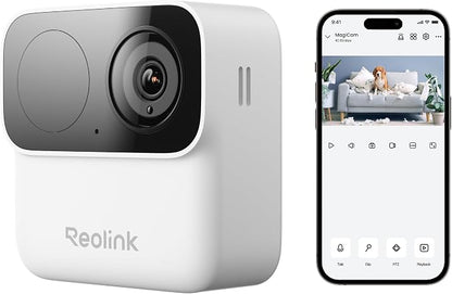 REOLINK Argus MagiCam Security Cameras Wireless Outdoor 1080p 2.4/5GHz WiFi | IR Night Vision, 2.4/5GHz WiFi, AI Detection, Magnetic Mount, No Subscription, IP67, 9-Month Battery Life, Indoor or Outdoor