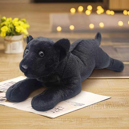 Black Panther Stuffed Animal 19" Jaguar Stuffed Animal Cute Black Panther Plush Realistic Jungle Stuffed Panther Toy Pillow Soft Plush Toy Birthday Gifts for Kids Boys