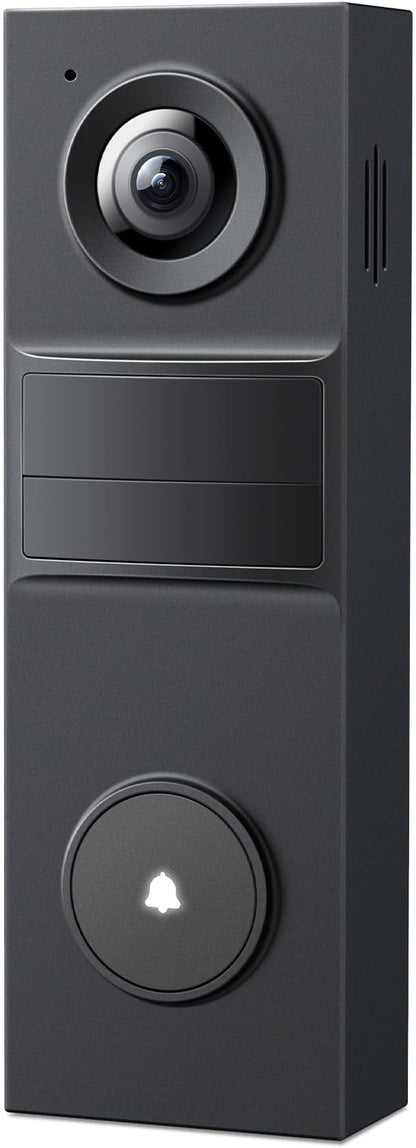 Tapo 2K Wireless Smart Video Doorbell - 160° Ultra-Wide View, Person Detection, 2-Way Talk, Ring Call, Night Vision, Subscription-Free Local Storage or Optional Cloud, D205
