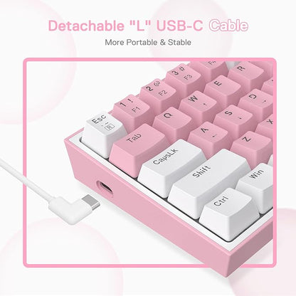 Redragon K617 Wired 60% Compact Hot-Swap RGB Gaming Mechanical Keyboard | 61 Keys Design for More Room to Aim, Swap-Ready Socket for Mod, Vibrant 20-Mode Lighting Hype Vibing, Pro Software Supported