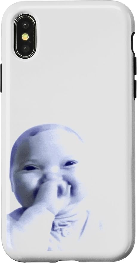 AI Baby Holding Laugh Meme Case for iPhone X/XS