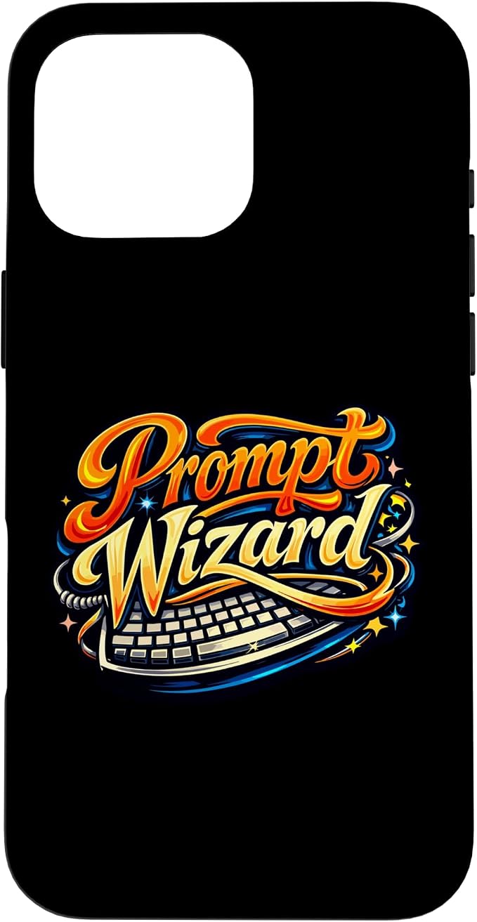 Prompt Wizard AI Retro Keyboard Case for iPhone 16 Pro Max