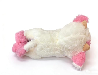 YUKOUQIAN Cute Cow Plush Stuffed Animal Doll Toy 10 inch for Girls Boys (pa Cow Pink)