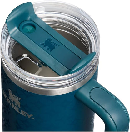 STANLEY Quencher H2.0 Flow State Tumbler, 30 oz, Ponderosa Star | Handle and Straw | 3-Position Lid | Cup Holder Compatible for Travel | Insulated Stainless Steel Cup | BPA-Free