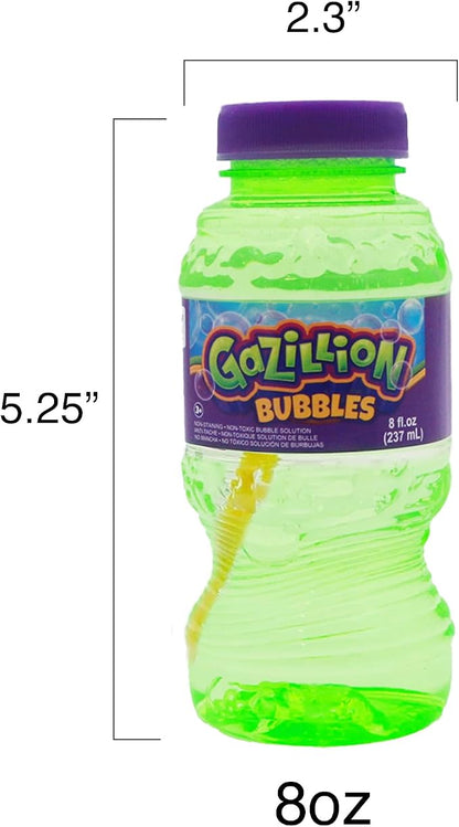 Gazillion 8 Ounce Bubble Solution 4 Pack - Great Bubbles for Kids, Great for Kids Parties, Non-Toxic & Safe