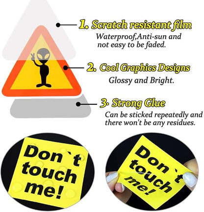 QTL Warning Stickers for Adults, Funny Party Supplies, Waterproof Vinyl Stickers for Water Bottles, Laptop, 100Pcs