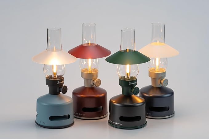 MoriMori design lamp with loudspeaker (basil moos)