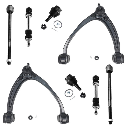 Detroit Axle - 8pc Front End Kit for Silverado Suburban Sierra 1500 Chevy Avalanche Tahoe GMC Yukon Cadillac Escalade ESV EXT, U