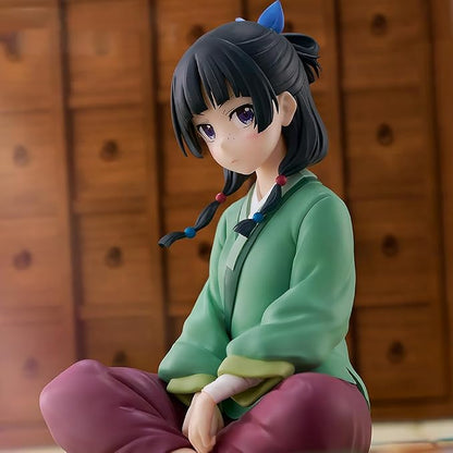 Maomao Figure Sitting Pose Anime Figurine Girl Model 3.54" Cute Hanfu Maomao Action Figure Collectible Statue Desktop Decoration
