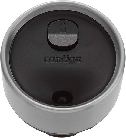 Contigo Luxe Vacuum-Insulated Stainless Steel Thermal Travel Mug 16 Ounces Stainless Steel
