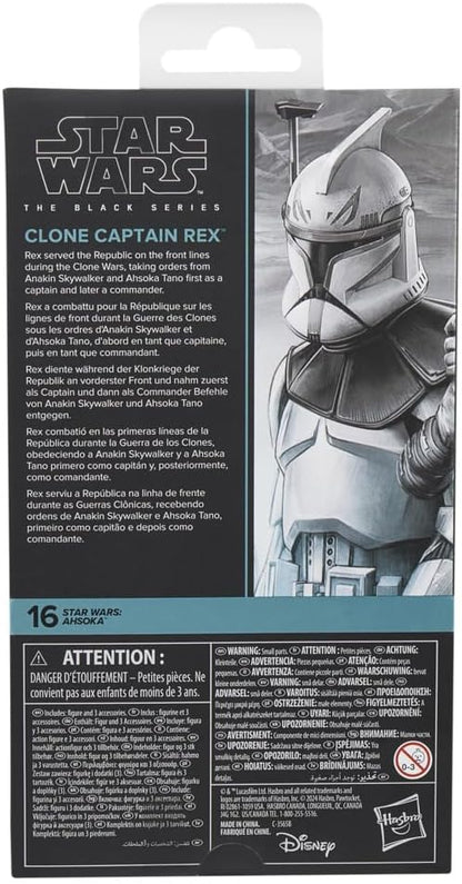 STAR WARS The Black Series Clone Captain Rex, Ahsoka Premium Collectible 6 Inch Action Figure