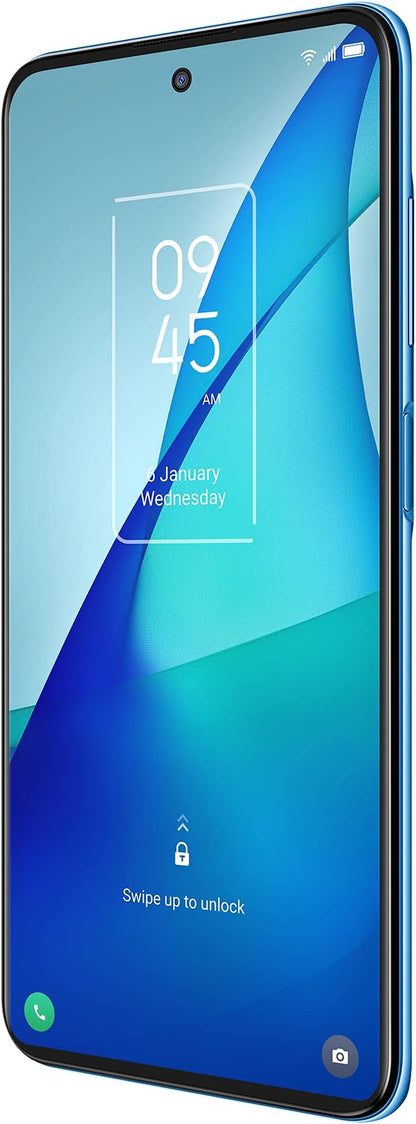 TCL 20S Unlocked Android Smartphone with 6.67” Dotch FHD+ Display, 64MP Quad Rear Camera System, 128GB+4GB RAM, 5000mAh Battery with Fast Charging, North Star Blue