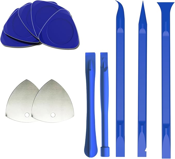 Repair Tools Kit for iPhone iPad MacBook Nintendo Switch PS4 Xbox Laptop - 5 Universal Triangle pry bar + 2 Spudger + 3 Big Spudger + 2 Metal Triangular spudgers(0.91")
