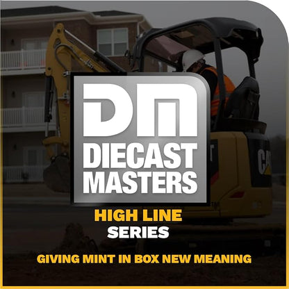 Diecast Masters CAT Caterpillar 301.7 CR Next Generation Mini Hydraulic Excavator with Work Tools and Operator High Line Series 1/50 Model 85597