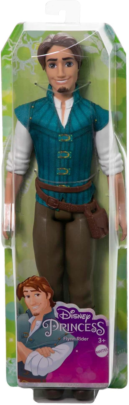 Mattel Disney Princess Toys, Flynn Rider Fashion Doll in Signature Outfit Inspired by the Disney Movie Tangled, Posable Character