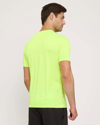 5 Pack Men's Dry Fit Short Sleeve T-Shirt Gym Workout Athletic Running Tee | Cooling, Moisture-Wicking, Crew Neck, Quick-Dry, Breathable, Active, Exercise, Fitness, Basketball, Cycling, Hiking, Tennis