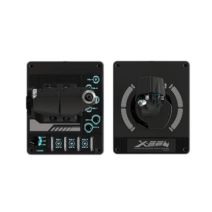 Logitech G X56 H.O.T.A.S Throttle and Joystick Flight Simulator Game Controller, 4 Spring Options, +189 Programmable Controls, RGB Lighting, 2x USB, PC - Black