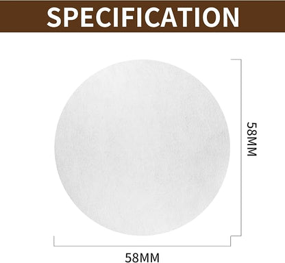 1000 Pcs Coffee Paper Filter for Espresso Coffee Maker, 58 mm | Unbleached Espresso Filter Puck Screen Portafilter Paper, for Breville Barista, Mr. Coffee and Other Espresso Machine