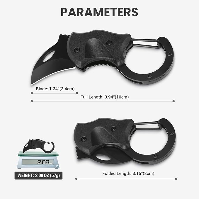 FUNBRO Small Pocket Knife Gift for Men | Keychain Box Cutter with 1.34inch Blade, Mini Folding Knives EDC Gadgets, Stocking Stuffers Gift for Adults Men Him