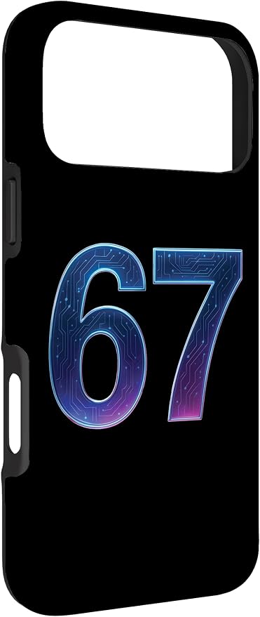 67 Meme Ai Quantum Number 67th Six Seven Tech Digital Future Case for iPhone 17 Pro Max