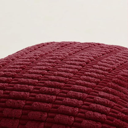 Fancy Homi 4 Packs Decorative Throw Pillow Covers for Living Room Couch Bed, Modern Farmhouse Boho Home Décor Accent Cushion Case, 26" x 26", Burgundy