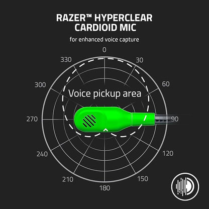 Razer BlackShark V2 X Gaming Headset, 3.5mm Audio Jack, Green