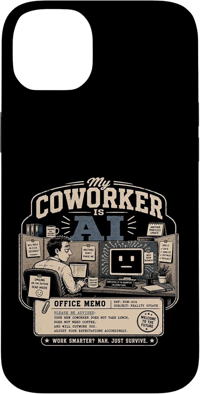 My Coworker is AI Office Humor Funny Workplace Replacement Case for iPhone 14 Plus