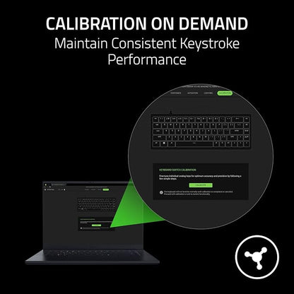 Razer Huntsman V3 HE Magnetic Mini 65% 8KHz Wired Gaming Keyboard | Hall Effect Magnetic Switches, 8000 Hz Polling, Razer Snap Flex,Razer Snap Tap, Rapid Trigger, Adjustable Actuation