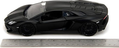 Jada Fast & Furious Shaw's Lamborghini Aventador SV – Die-Cast Vehicle, Opening Doors, Hood & Trunk, 1:24 Scale
