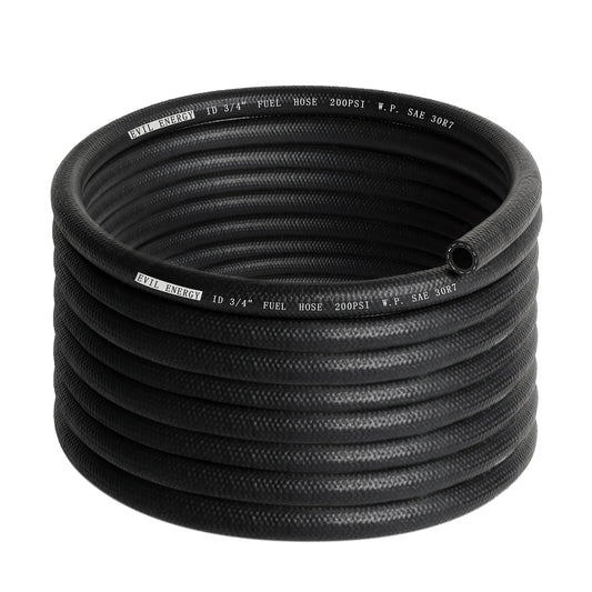 EVIL ENERGY 3/4 Fuel Hose Line Push Lock SAE 30R7 NBR 20FT 200PSI